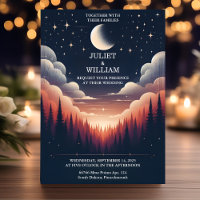 New Night Sunset Stars Moon Cloud Twilight Wedding