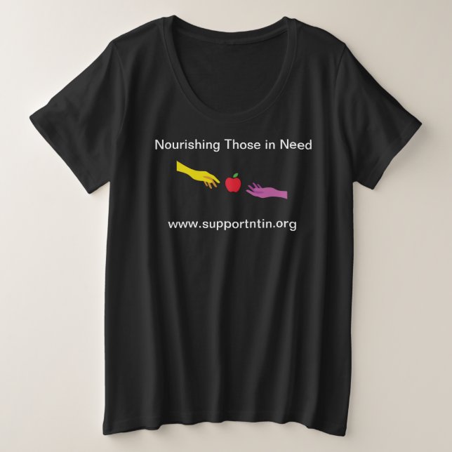 New Nourishing Those in Need Plus Size T-Shirt (Design Front)