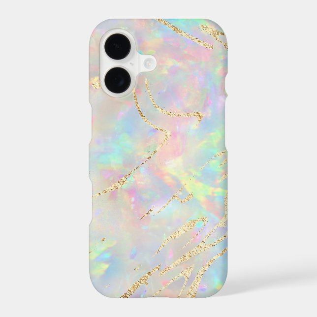 new opal gemstone  iPhone case (Back)