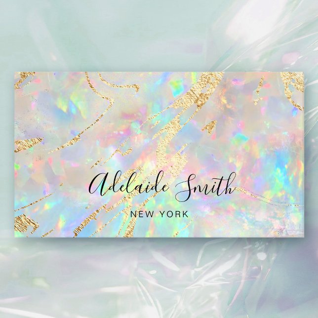 new opal stone Business Card (Creator Uploaded)