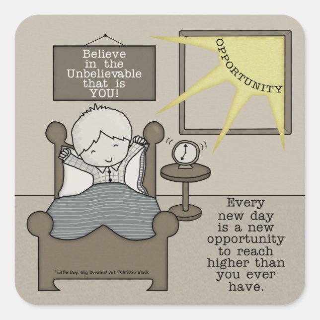 New Opportunity Square Sticker (Front)