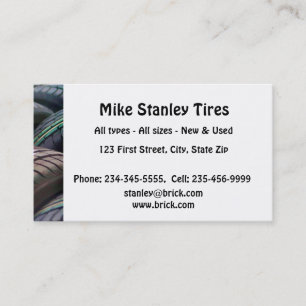 New or Used Tire sales Custom Business Business C Business Card