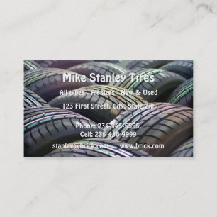 New or  Used Tire sales Custom Business Card