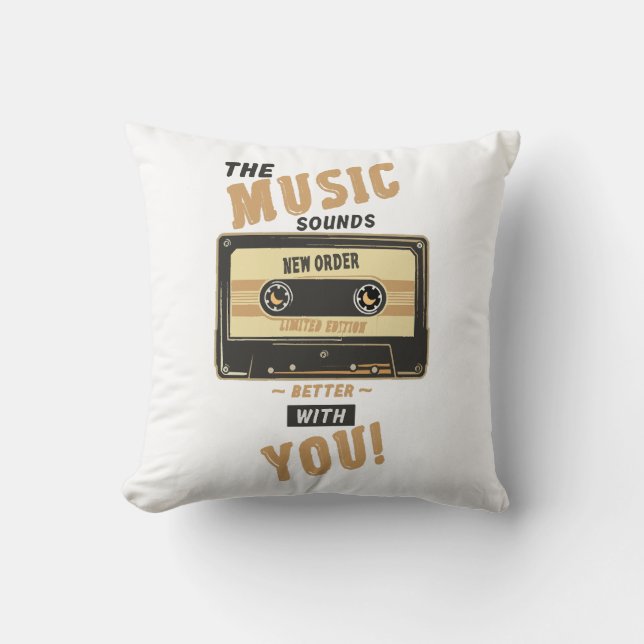 New Order - Cassette Tape Cushion (Front)