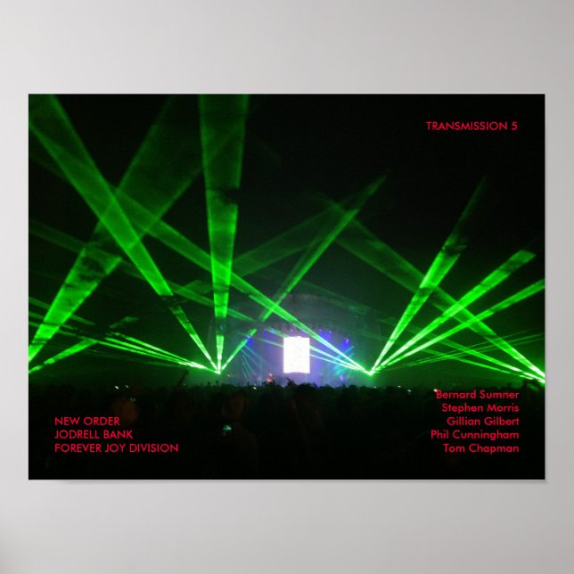 NEW ORDER - FOREVER JOY DIVISION - Jodrell Bank Poster (Front)