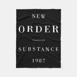 New Order Substance Hoodie Fleece Blanket