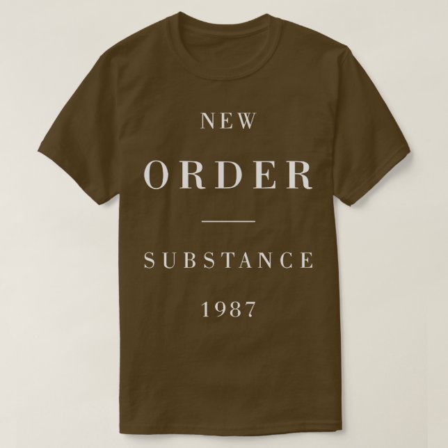 New Order Substance Hoodie T-Shirt (Design Front)