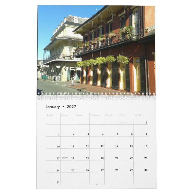 New Orleans 2015 Calendar (Jan 2027)