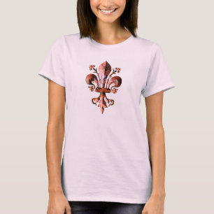 New Orleans Antique Fleur de lis metallic T-Shirt