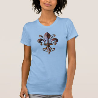New Orleans Antique Fleur de lis metallic T-Shirt