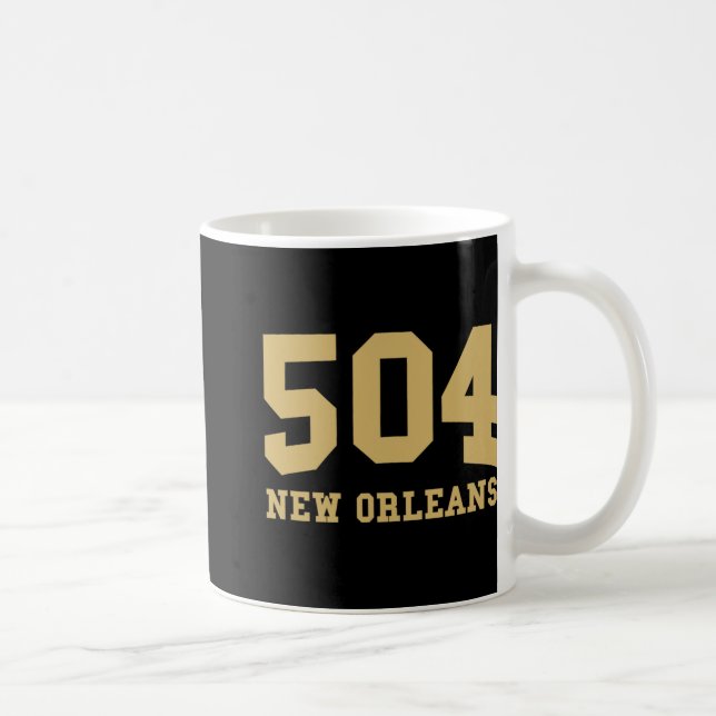 New Orleans Area Code 504 - Hometown Pride - Clic  Coffee Mug (Right)