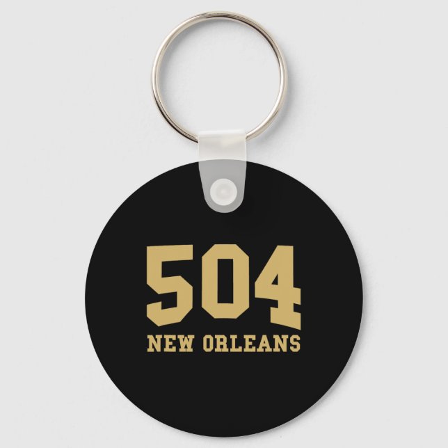 New Orleans Area Code 504 - Hometown Pride - Clic  Key Ring (Front)