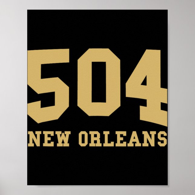 New Orleans Area Code 504 - Hometown Pride - Clic  Poster (Front)