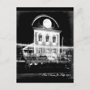 New Orleans at Night, 1903 Vintage Post card