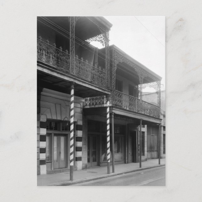 New Orleans Barbershop, 1930s Postcard (Front)