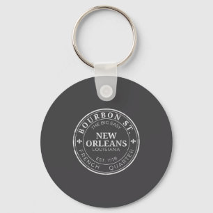 New Orleans Bourbon St The Big Easy Louisiana Usa  Key Ring