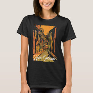 New Orleans Bourbon Street Souvenir French Quarter T-Shirt