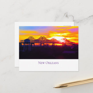NEW ORLEANS BRIDGE, Louisiana, USA Postcard