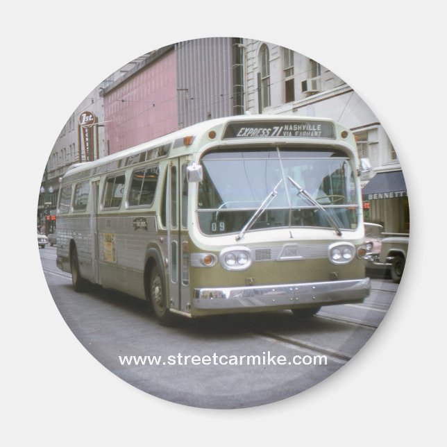 New Orleans Bus 1 Magnet (Front)