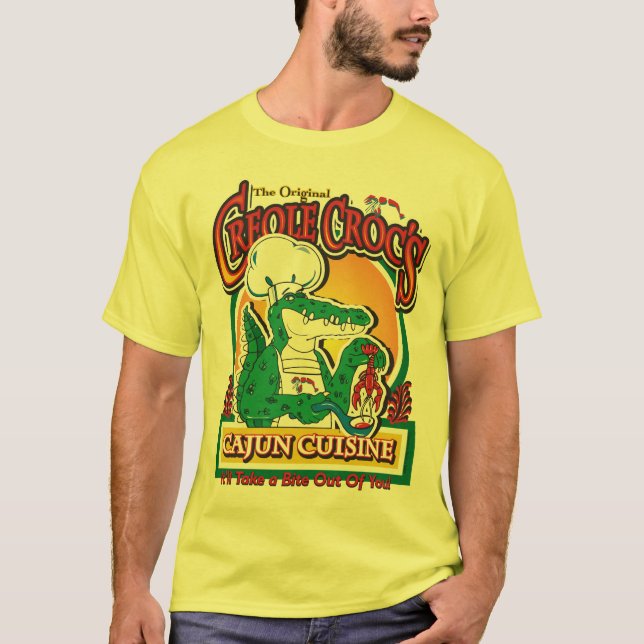 New Orleans Cajun Crocodile T-Shirt (Front)