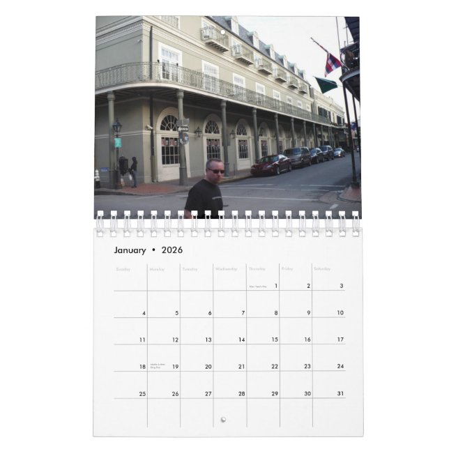 New Orleans Calendar (Jan 2026)