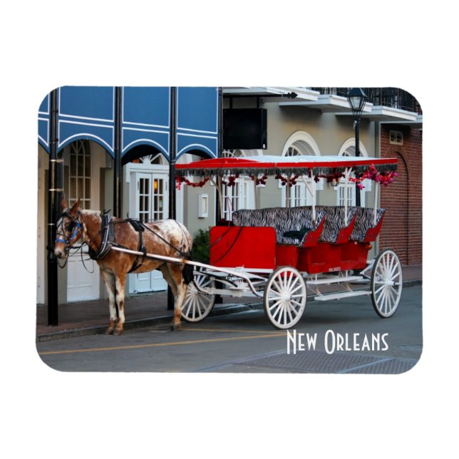 New Orleans Carriage Ride Magnet (Horizontal)