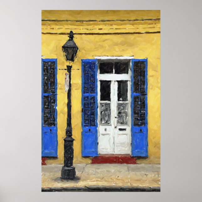 New Orleans Colours - Doors & Shutters Print (Front)