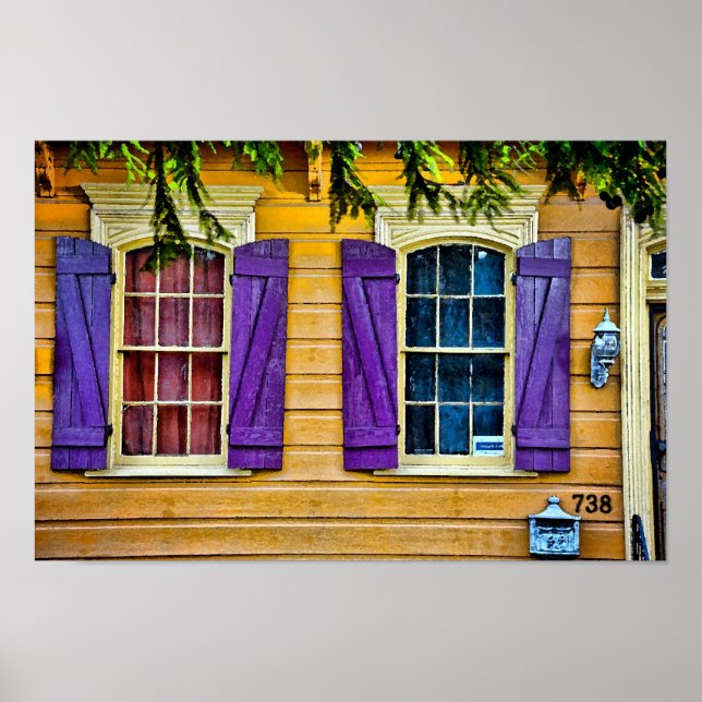 New Orleans Colours - Shutters Print (Front)