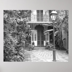 New Orleans Courtyard Poster