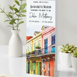 New Orleans Destination Bachelorette Weekend Invitation