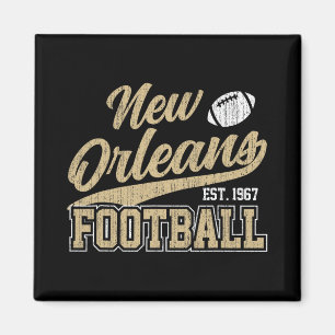 New Orleans Distressed Football Team Fan Srts  Magnet