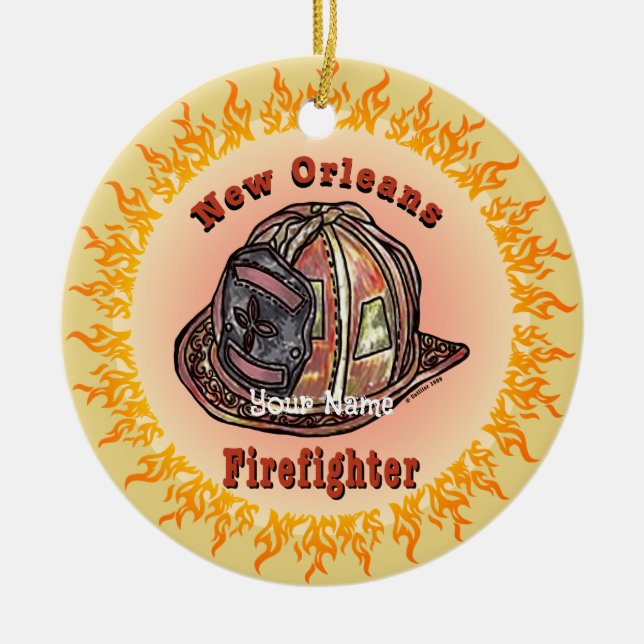 New Orleans Firefighter ornament (Front)