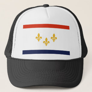 new orleans flag trucker hat