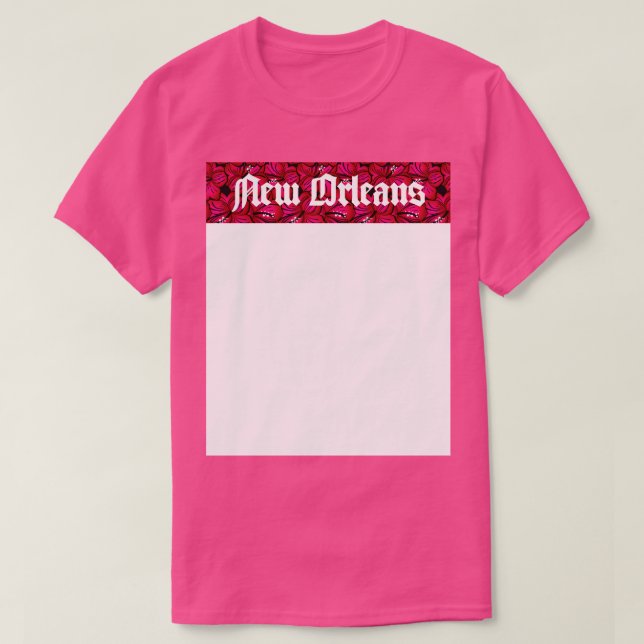 New Orleans Flower TShirt (Design Front)