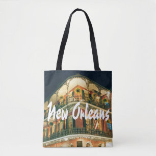 New Orleans French Quarter architecture photo Tote Bag