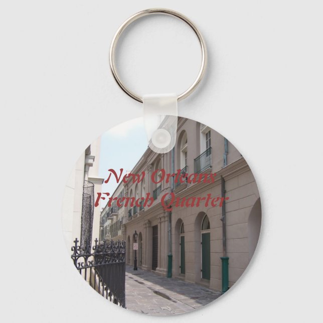 New Orleans French Quarter Key Ring (Front)