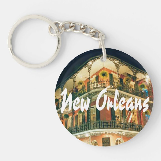 New Orleans French Quarter Key Ring (Front)