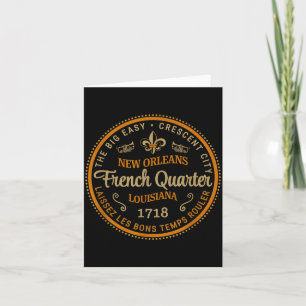 New Orleans French Quarter Laissez Les Bons Temps Card