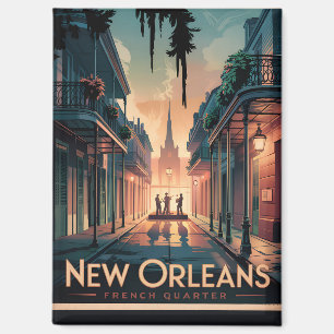 New Orleans French Quarter  Magnet