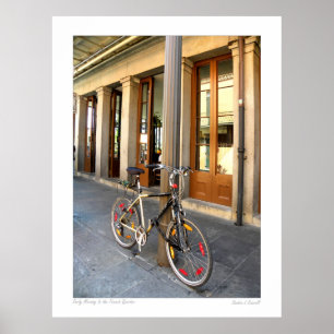 New Orleans French Quarter Street Scene Poster