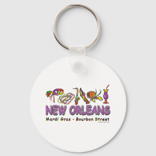 New-Orleans-Fun- Key Ring