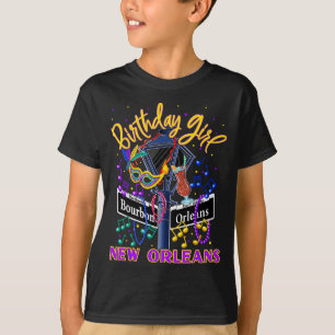 New Orleans Girls' Birthday French Quarter Girls T T-Shirt