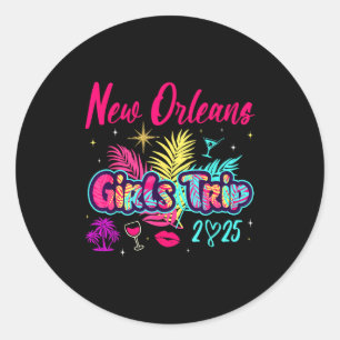 New Orleans Girls Trip 2025 Bachelor Ies Birthday  Classic Round Sticker