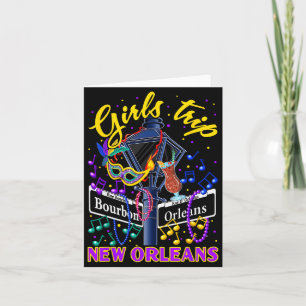 New Orleans Girls Trip Girlfriends Vacation Card