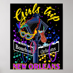 New Orleans Girls Trip Girlfriends Vacation Poster