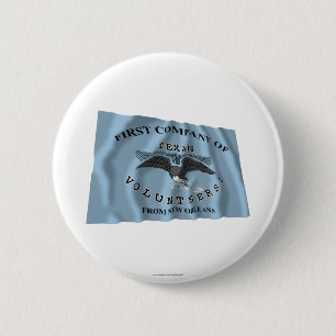 New Orleans Greys Flag 6 Cm Round Badge