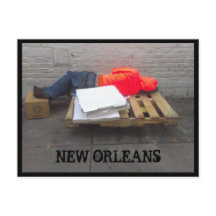 New Orleans Homeless Postcard