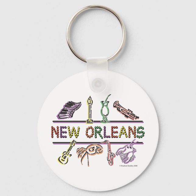 New-Orleans-ICONS- copy Key Ring (Front)