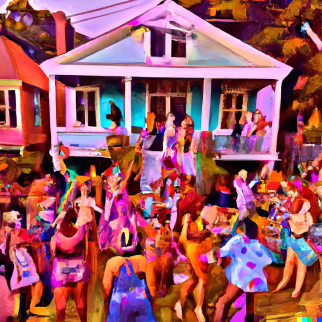 New Orleans Jazz Festival Street After Party Postcard (Creator Uploaded)