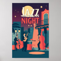 New Orleans Jazz Night – Vintage Art